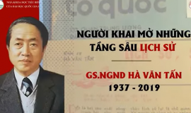 GS. NGND HÀ VĂN TẤN - NGƯỜI KHAI MỞ NHỮNG TẦNG SÂU LỊCH SỬ